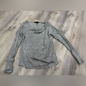 White House Black Market Heather Gray Blouse